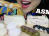 ASMR DESSERT PLATTER *CREPE CAKE + MOCHI + DANGO (EATING SOUNDS) NO TALKING | SAS-ASMR