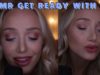 ASMR DOING MY MAKEUP! Trying NEW Tarte products (whispers, lid sounds, face brushing…)