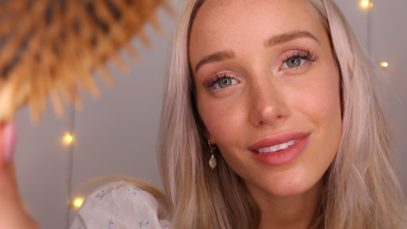 ASMR Doing Your Hair For Prom! Roleplay (Whispers, Soft Speaking, Hair Brushing, Tapping…)