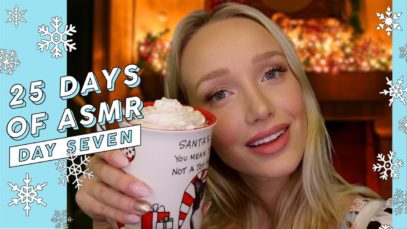 ASMR Drinking Hot Cocoa By The Fire (Tapping Wood, Reading, Making Drink…) #25DaysOfASMR | GwenGwiz
