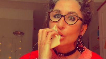 ASMR ear eating, biting and nibbling| new mics | ?? | honeyed spoon |might have broken one mic