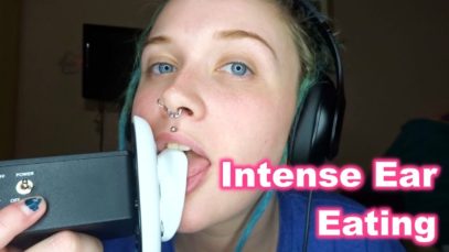 ASMR Ear Eating ? [SUPER INTENSE, BINAURAL?]