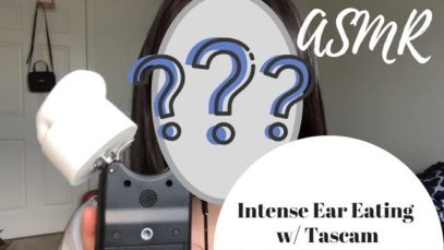 [ASMR] Ear Eating Tascam Mic Test || Also Face Reveal!?!!