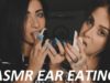 ASMR Ear eating ~ Tingles ~ 3Dio ~ Massage ~ Kisses  ~ Ear Licking ~ MANU and MARU