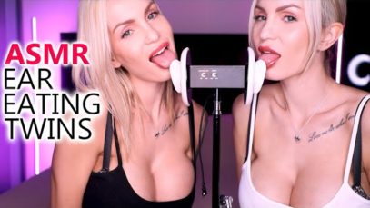 ASMR Ear Eating Twins ?? – Intense double Mouth Sounds & Ear Licking