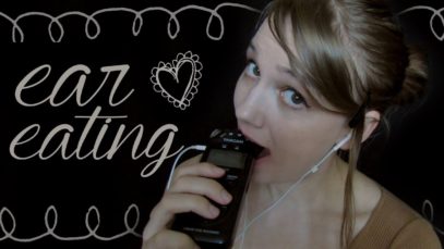 ASMR Ear Eating with Collarbone Tapping (Tingly AF)