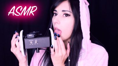 ASMR Ear Licking and Ear Eating in a Onesie | 3Dio Ear to Ear Mouth Sounds | INTENSE TINGLES