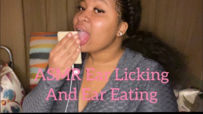 ASMR Ear Licking ,Ear Eating and Mouth Sounds