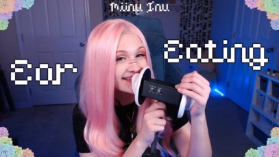 ASMR Ear Noms / Mouth Sounds (tapping, tongue  fluttering, ear massage)