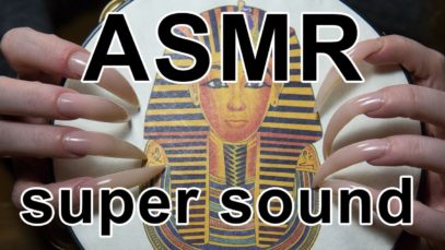 ASMR ear sound egyptian tambourine nail tapping