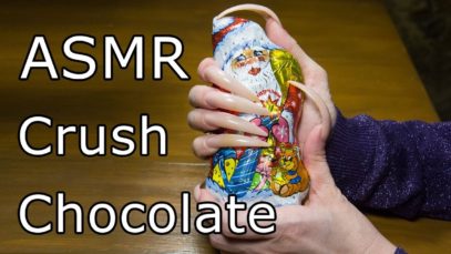ASMR Ear sound Tingles, trigger chocolate santa claus