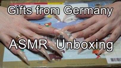 ASMR ear  sound unpacking the gifts from Santa Claus