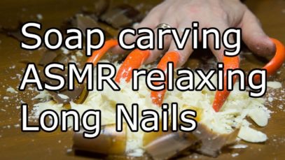 ASMR ear to ear Soap carving relaxing sounds satisfying asmr video