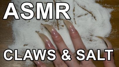 ASMR ear to ear sound from salt for sleep