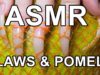 ASMR ear to ear sound scratching & tapping pomelo