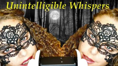 ASMR Ear to Ear Unintelligible Whisper, Binaural Mouth Sounds Inaudible Whispering