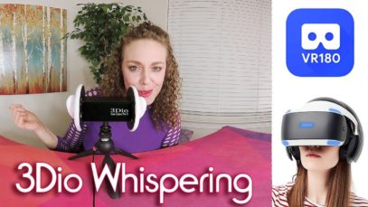 ASMR Ear to Ear Whispers in 3D VR!  3Dio & Corrina, VR180