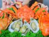 ASMR EATING ROYAL SEAFOOD WITH KING GRAB , OYSTERS , LOBSTER , EATING SOUNDS | LINH ASMR