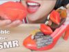 ASMR EDIBLE CHOCOLATE SHOE (SATISFYING CHOCOLATE SNAP EATING SOUNDS) NO TALKING | SAS-ASMR