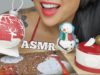 ASMR EDIBLE CHOCOLATE SNOWMAN + CHRISTMAS ORNAMENT + PUZZLE (EATING SOUNDS) NO TALKING | SAS-ASMR