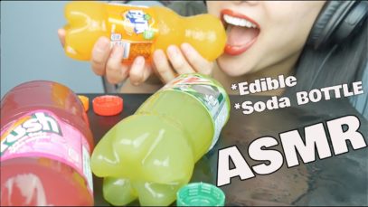 ASMR EDIBLE SODA BOTTLE (SOFT RELAXING EATING SOUNDS) NO TALKING | SAS-ASMR