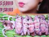 ASMR EGGS SQUID SPICY SALAD eating sounds | LINH ASMR