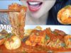 ASMR ENOKI MUSHROOM + EGGS + TOFU *SPICY KOREAN SAUCE (EATING SOUNDS) NO TALKING | SAS-ASMR