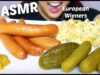 ASMR European Sausages + Pickles + Potato Salad  (EATING SOUNDS) NO TALKING | SAS-ASMR