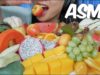 ASMR Exotic Fruit Platter (Different Texture EATING SOUNDS) No Talking | SAS-ASMR