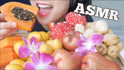 ASMR EXOTIC FRUITS (EATING SOUNDS) NO TALKING | SAS-ASMR