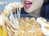 ASMR EXTRA ? CHEESY ? GIANT RICE CAKES *TTEOKBOKKI (CHEWY EATING SOUNDS) NO TALKING | SAS-ASMR