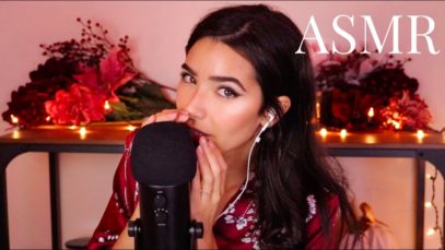 ASMR Extra Closeup Whispering (+ Soft Mic scratching, Mouth Sounds, Trigger Words)