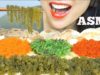 ASMR EXTREME CRUNCH TOBIKO EGGS + SEAGRAPES + SEAWEED SALAD JAPANESE CRACKER (NO TALKING) | SAS-ASMR