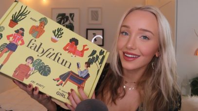 ASMR FabFitFun Spring UnBoxing! (Tapping, Scratching, Fabric, Squishing Triggers) | GwenGwiz