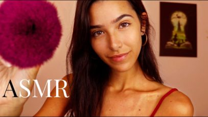 ASMR Face Attention & Relaxation (Feathers, Face touching, Face brushing, Energy pulling..)