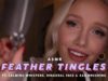 ASMR FEATHER TINGLES! | whispers, face + ear brushing, personal attention, sleep hypnosis…
