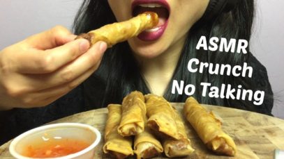 ASMR Filipino Lumpia / Spring Rolls (CRUNCHY EATING SOUNDS) No Talking | SAS-ASMR