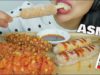 ASMR FIRE SAUCE + CHEESY HOT CHEETOS CORNDOGS (EATING SOUNDS) NO TALKING | SAS-ASMR