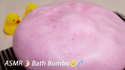 [ASMR] Fizzy Bath Bomb Sounds / No Talking バスボムの音