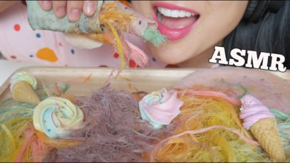 ASMR FLOSS CANDY / DRAGONS BEARD / COTTON CANDY (SOFT EATING SOUNDS) NO TALKING | SAS-ASMR
