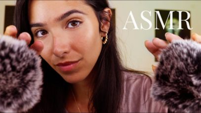 ASMR for Anxiety Relief and Comfort (Soft Sounds, Fluffy Mics, Closeup whispers, Face brushing)