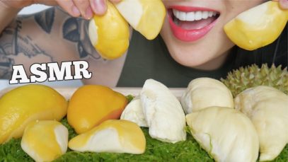 ASMR FREEZE DRY DURIAN MOCHI PIE (SOFT EATING SOUNDS) NO TALKING | SAS-ASMR