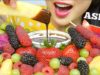 ASMR FRESH FRUITS + CHOCOLATE YOGURT DIPPING SAUCE (EATING SOUNDS) NO TALKING | SAS-ASMR