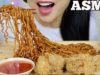 ASMR FRIED CHICKEN + SPICY NOODLES (EATING SOUNDS) NO TALKING | SAS-ASMR