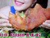 ASMR FRIED PORK LEG (SAVAGE EATING) CRUNCHY EATING SOUND | LINH ASMR