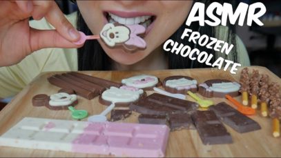 ASMR Frozen CHOCOLATE (EATING SOUNDS) No Talking | SAS-ASMR