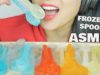 ASMR FROZEN EDIBLE SPOONS (SOFT CRUNCH EATING SOUNDS) NO TALKING | SAS-ASMR