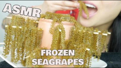 ASMR FROZEN SEAGRAPES (CRUNCHY SOFT ICY EATING SOUND) NO TALKING | SAS-ASMR