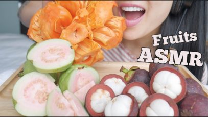 ASMR FRUITS *Jackfruits + Guava + Mangosteen (RELAXING EATING SOUNDS) NO TALKING | SAS-ASMR