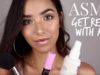 ASMR Get Ready With Me | Glitter Freckles Makeup (Cream, Lids, Tapping, Water sounds, Spray sounds)